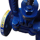 Вентиль фланцевий Zetkama Польща чавунний тип 215А сідловий сальниковий запірний клапан DN15 PN16, фото 6