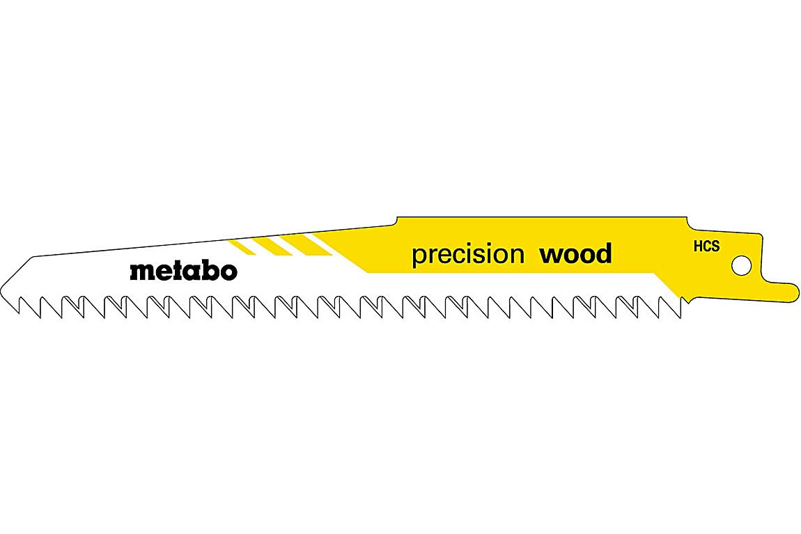 Пильні полотна для шабельних пилок Metabo PRECISION WOOD, 150x1.25 мм, 2 шт. (631120000)