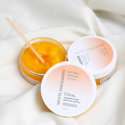 Скраб соляний для тіла Цитрус Spa Protection White Mandarin (150 мл), фото 3