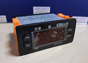 Цифровий контролер Elitech ЄТС-974 220V (2 датчика) (ОПТ)