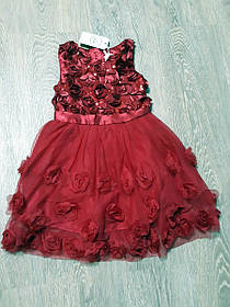 Червона ошатна сукня для дівчинки Cool Club 104-