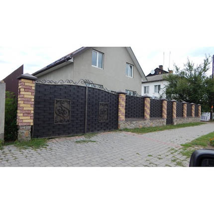 Ворота ковані Плетенка3, фото 1