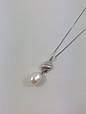 Срібне кольє з перлиною "Море" SLNEC-WE, фото 4