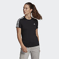 Жіноча футболка Adidas Essentials Slim 3-Stripes (Артикул:GL0784)