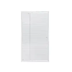 Душові двері в нішу Qtap Pisces WHI209-1.CP5 90-100x185 см, скло Pattern 5 мм