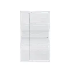 Душові двері в нішу Qtap Pisces WHI201-11.CP5 100-110x185 см, скло Pattern 5 мм