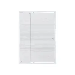 Душові двері в нішу Qtap Pisces WHI2013-14.CP5 130-140x185 см, скло Pattern 5 мм