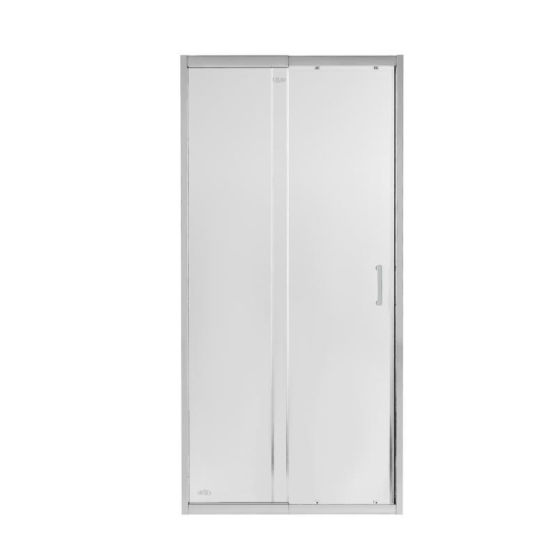 Душові двері в нішу Qtap Taurus CRM208-9.C6 80-90x185 см, скло Clear 6 мм, покриття CalcLess, фото 1