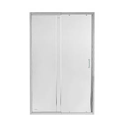 Душові двері в нішу Qtap Taurus CRM2014-15.C6 140-150x185 см, скло Clear 6 мм, покриття CalcLess