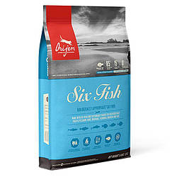 Orijen (Оріджен) Six Fish Cat корм для кішок та кошенят всіх порід (6 видів риб) 1.8 кг