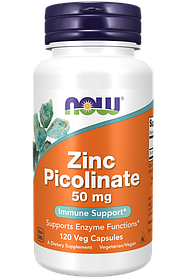 Цинк піколінат 50 мг Zinc Picolinate Now Foods,120 капсул