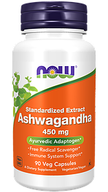 Ашваганда стандартизований екстракт Now Foods, 450 мг 90 капсул