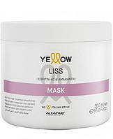 Маска для выпрямления волос Yellow Liss Keratin-HT and Amaranth Mask 500 мл