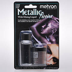 Пудра лавандового кольору з рідиною для змішування