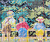 Набір для вишивання за нанесеною на канву схемою "Childhood 6". AIDA 14CT printed, 40*30 см, фото 6