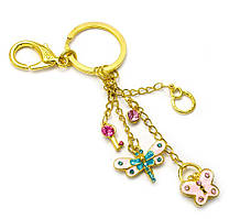 Брелок зі стразами "Метелик і бабка"