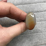 Агат кольцо с натуральным камнем агат кольцо цельное агат размер 17,8 Индия, фото 3