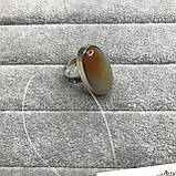 Агат кольцо с натуральным камнем агат кольцо цельное агат размер 17,8 Индия, фото 5