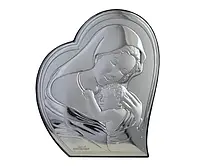 Ікона посріблена Valentі Діва Марія з Немовлям (9 x 11 см) 81051 1L