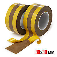 Зональная лента тефлоновая для запайщика 80х30 мм толщина 0.08 мм