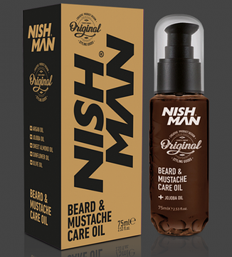 Масло для догляду за бородою та вусами Nishman Beard & Mustache Care Oil 75 мл, фото 2