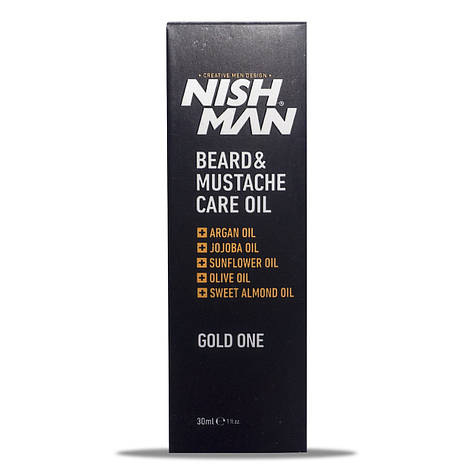 Масло для догляду за бородою та вусами Nishman Beard & Mustache Care Oil 30 мл, фото 2