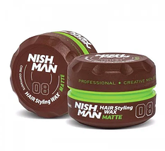 Віск для стилізації волосся Nishman Hair Wax 08 Matte 150 мл (10704038)