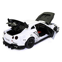 Іграшкова машинка металева Nissan GT-R «АвтоЕксперт» Ніссан ГТ-Р білий звук світло 20*6*9 см (GT-2247), фото 8