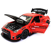 Іграшкова машинка металева Nissan GT-R «АвтоЕксперт» Ніссан ГТ-Р червоний звук світло 20*6*9 см (GT-2247), фото 6