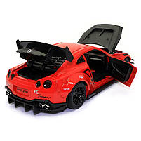 Іграшкова машинка металева Nissan GT-R «АвтоЕксперт» Ніссан ГТ-Р червоний звук світло 20*6*9 см (GT-2247), фото 8