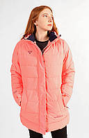 Женская зимняя куртка оригинальная Snow headquarter термокуртка горнолыжная теплая на зиму с мембраной розовая
