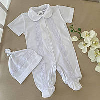 Чоловічок "Сонечко" к.р. з шапочкою Білий Кулір арт.27070498  Зріст 62-40(р)