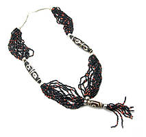 Намисто з бісеру з костянными вставками