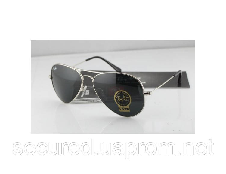 Сонцезахисні окуляри RAY BAN aviator (срібна оправа)