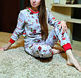 Новорічна жіноча піжама відмінної якості, р-р S, фото 3
