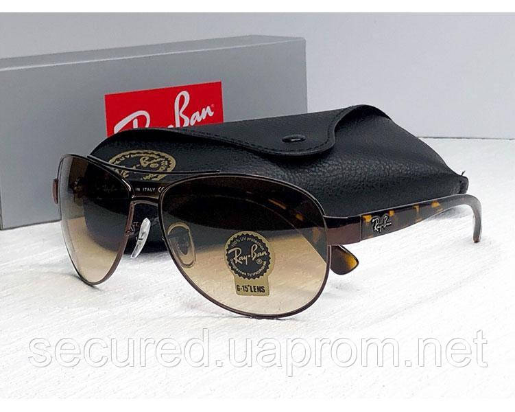Сонцезахисні чоловічі окуляри в стилі RAY BAN 3386 014/51 Lux