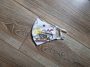 Маска багаторазова "Новорічні слоники"