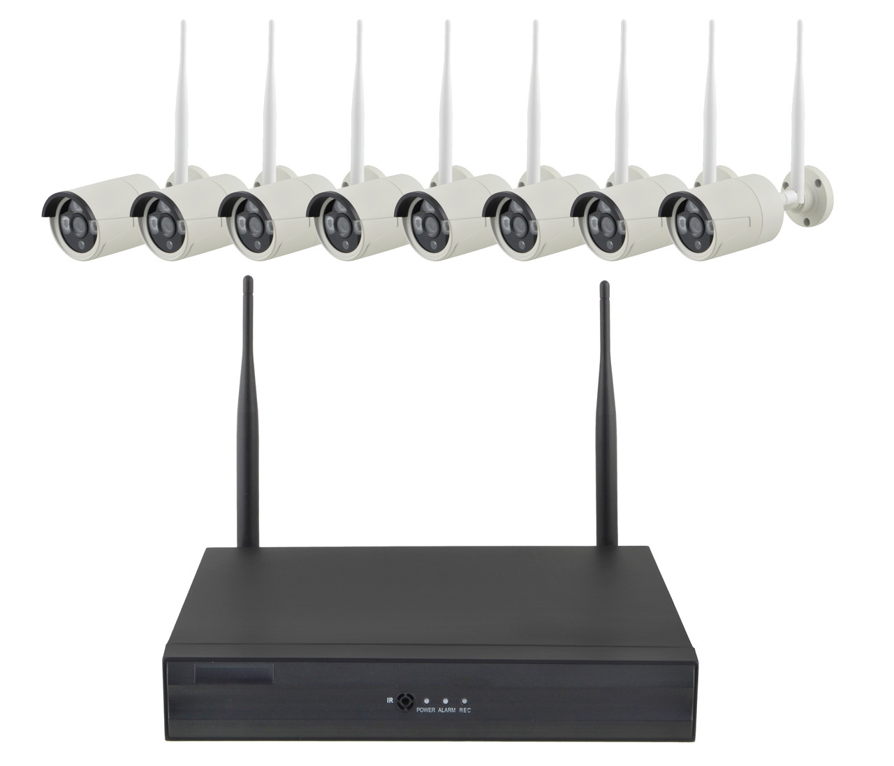 Комплект відеоспостереження бездротовий W604-8C 1080P Wi-Fi на 8 камер (12331)