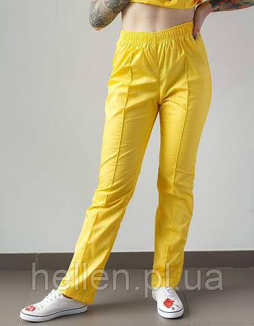 Жіночі медичні штани жовті 46р, фото 1
