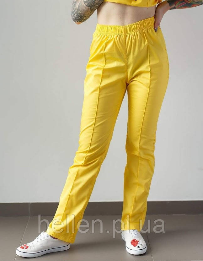 Жіночі медичні штани жовті 46р