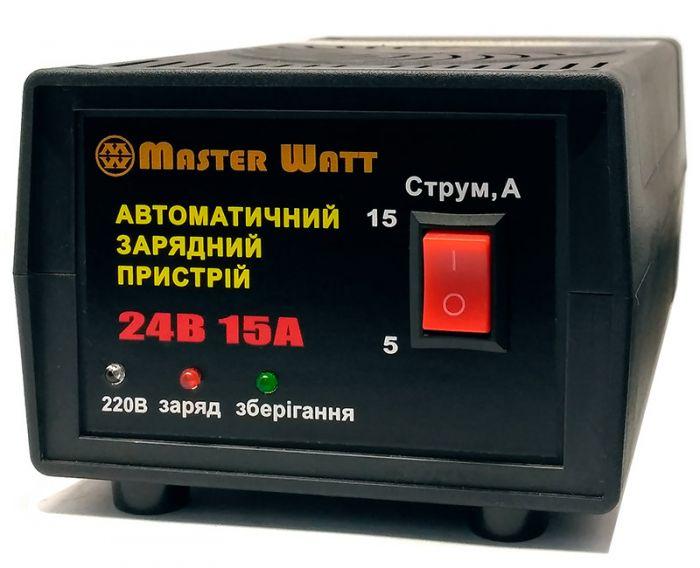 Автоматичний зарядний пристрій для акумуляторів 24 В 15 А Masterwatt