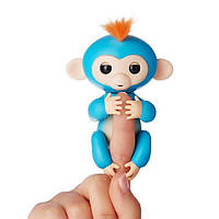 Ручная интерактивная обезьянка Happy Monkey Fingerling Синяя