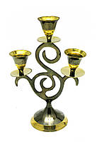 Подсвечник бронзовый (16,5х11,5х6 см)(Candle Stand 3C "S"Antic)