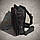 Сумка рюкзак тактичний чорний на одній лямці, фото 7