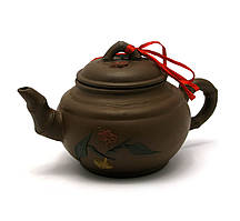 Чайник глиняний в подарунковій упаковці (350мл.)(18х17х10 см)