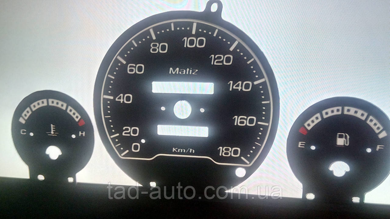 Шкалы приборов Daewoo Matiz