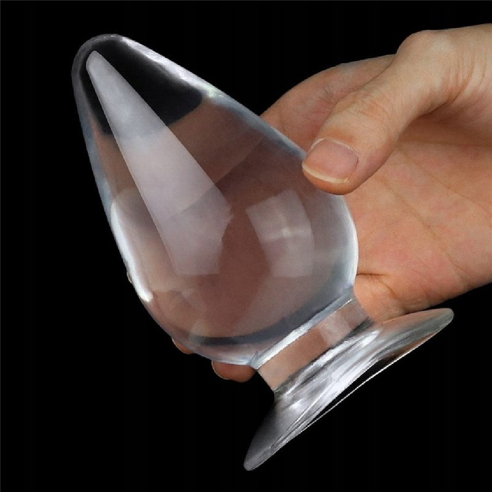 Анальна пробка прозора товщина 6 см Flawless Clear Anal Plug TPE