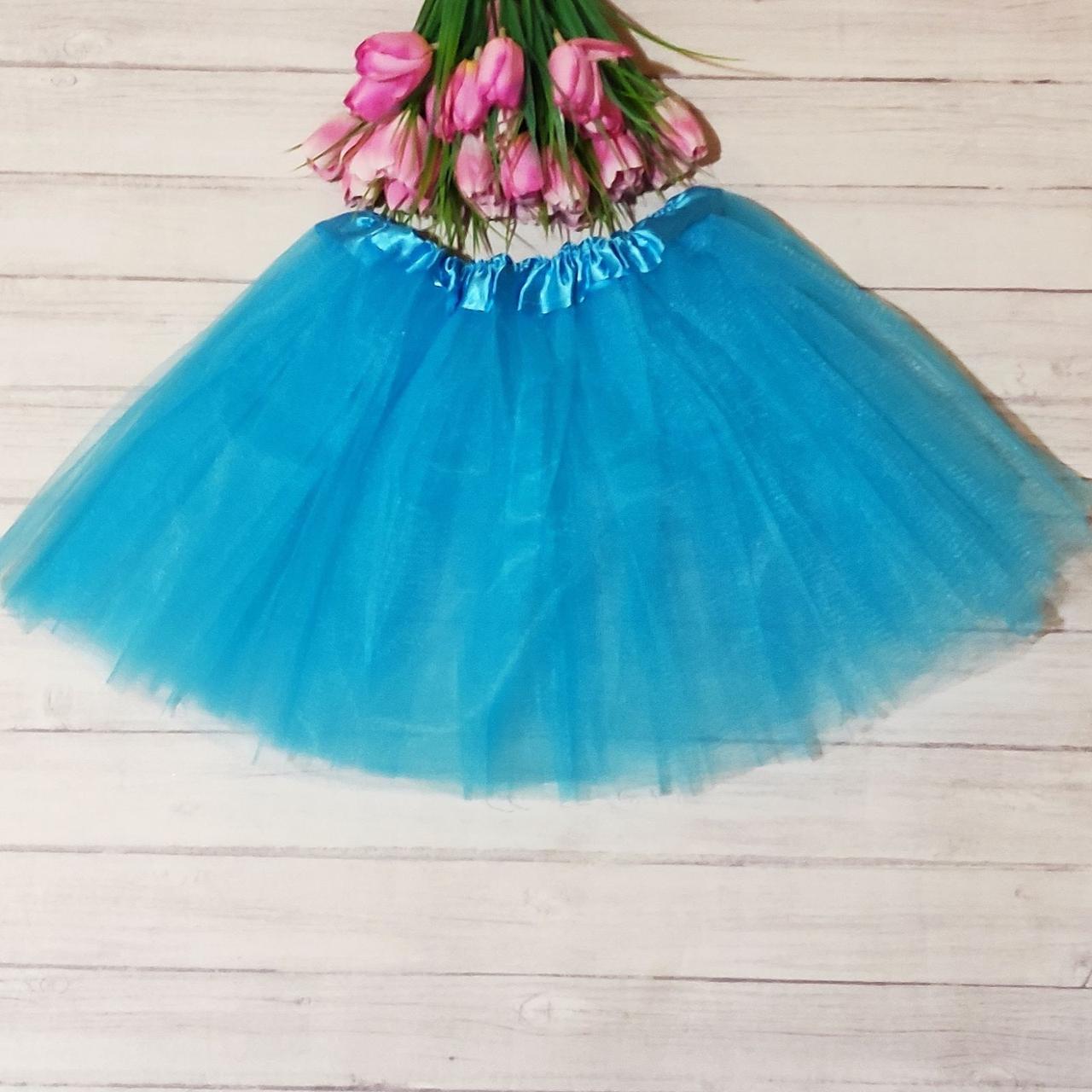 Фатинова спідниця пачка блакитна, фото 1