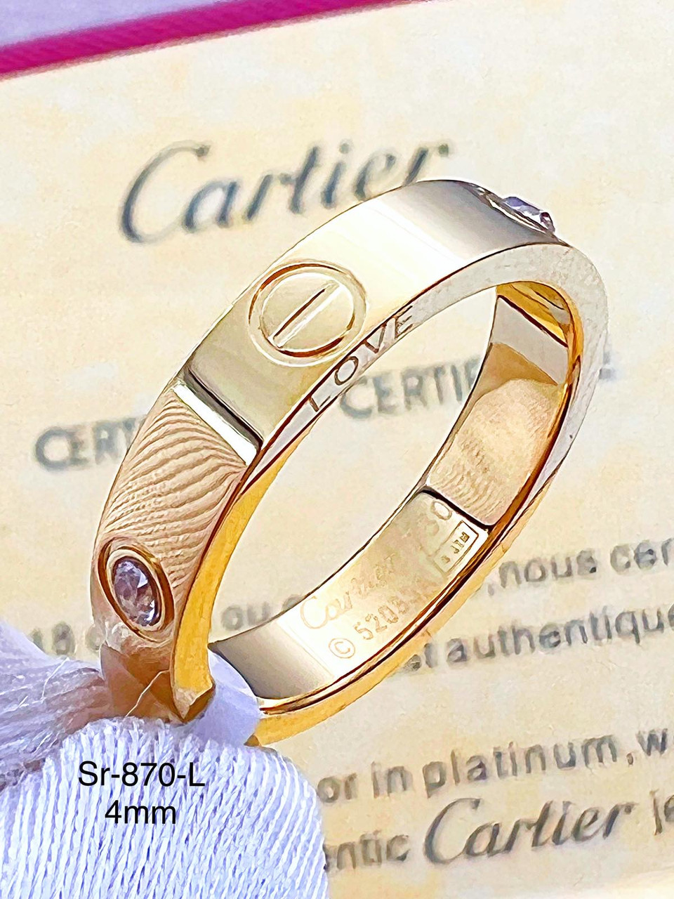 Каблучка Stainlees Steel (преміум) Sr-870(6,7,8,9)(14-K)