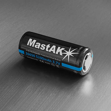 Акумулятор Li-ion MastAK 26650 3.6 v 5200mAh (1шт)